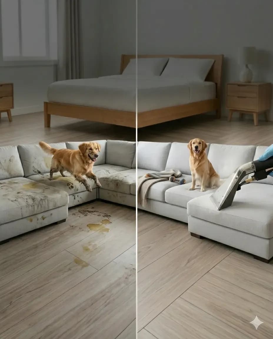 Sub-surface purification: Molecular bio-enzymes dissolving toxic uric acid crystals and pulling embedded pet stains from carpet backing.